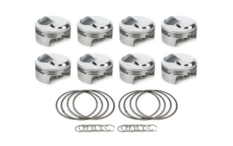 Piston - AutoTec - Forged - Dome - 4.500 in Bore - 1.5 x 1.5 x 3.0 mm Ring Grooves - Plus 32.70 cc - Big Block Chevy - Set of 8