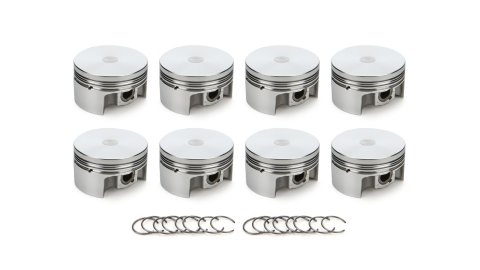Piston - AutoTec - Forged - Flat Top - 3.572 in Bore - 1.5 x 1.5 x 3.0 mm Ring Grooves - 0.00 cc - Ford Modular - Set of 8