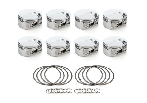 Piston - AutoTec - Flat Top - Forged - 4.500 in Bore - 1.5 x 1.5 x 3.0 mm Ring Grooves - Minus 3.00 cc - Big Block Chevy - Set of 8