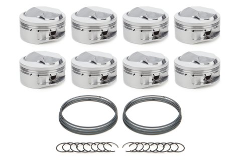 Piston - AutoTec - Dome - Forged - 4.600 in Bore - 1.5 x 1.5 x 3.0 mm Ring Grooves - Plus 36.60 cc - Big Block Chevy - Set of 8