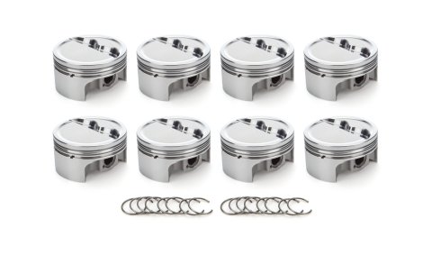 Piston - AutoTec - Dished - Forged - 4.030 in Bore - 1.5 x 1.5 x 3.0 mm Ring Grooves - Minus 12.30 cc - Small Block Chevy - Set of 8