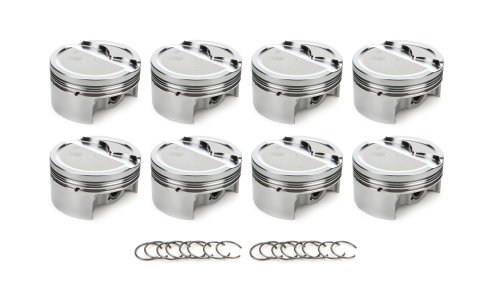Piston - AutoTec - Dished - Forged - 4.030 in Bore - 1.5 x 1.5 x 3.0 mm Ring Grooves - Minus 11.40 cc - GM LS-Series - Set of 8