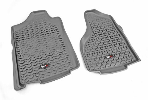 Floor Liner - All Terrain - Front - Plastic - Gray / Textured - Ram Fullsize Truck 2009-11 - Pair