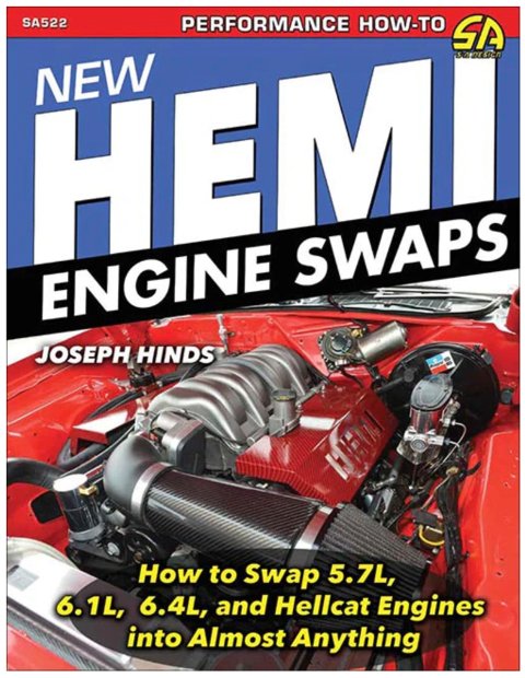 Book - New Hemi Engine Swaps: How to Swap 5.7L, 6.1L, 6.4L, and Hellcat Engines into Almost Anything - 144 Pages - Paperback - Each