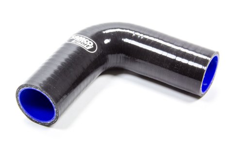 Tubing Elbow - 90 Degree - 1-1/4 in ID - 4.0 mm Thick Wall - Silicone - Black - Each