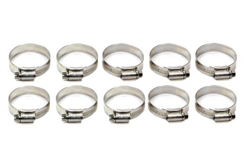 Hose Clamp - Worm Gear - 35-45 mm - Stainless - Set of 10