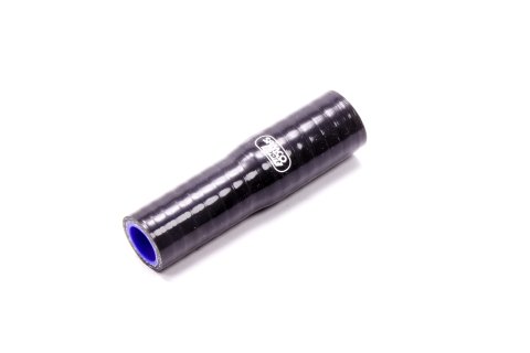 Tubing Coupler - Straight - Reducer - 3/4 in to 5/8 in ID - 4 in Long - 4.0 mm Thick Wall - Silicone - Black - Each
