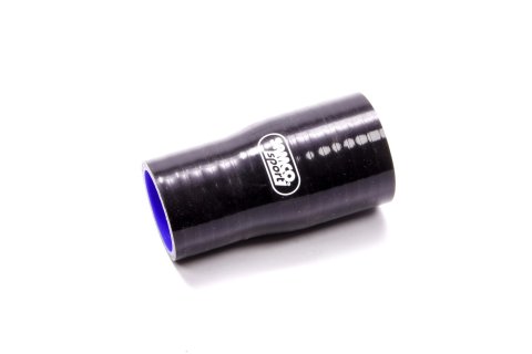 Tubing Coupler - Straight - Reducer - 1-3/4 in to 1-1/2 in ID - 4 in Long - 4.0 mm Thick Wall - Silicone - Black - Each