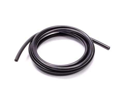 Silicone Hose - Vacuum - 3/16 in ID - 3/32 in Thick Wall - 392 Degree F Max Temperature - 10 ft - Silicone - Black - Each