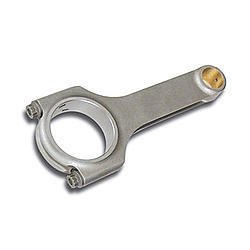 Connecting Rod - Q-Lite - H Beam - 6.000 in Long - Bushed - 3/8 in Cap Screws - ARP2000 Bolt - Forged - Steel - Small Block Chevy - Set of 8