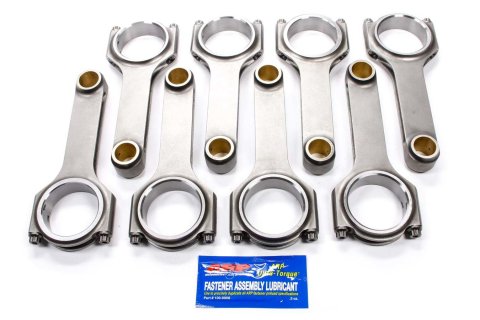 Connecting Rod - Pro Sport - H Beam - 6.760 in Long - Bushed - 7/16 in Cap Screws - ARP2000 Bolt - Forged - Steel - Mopar B / RB-Series / 426 Hemi - Set of 8