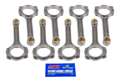 Connecting Rod - Pro Sport - I Beam - 6.000 in Long - Bushed - 7/16 in Cap Screws - ARP2000 Bolt - Forged - Steel - Small Block Chevy - Set of 8