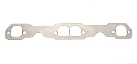 Header Flange - 0.25 in Thick - 1.61 x 1.565 in D Port - Steel - Natural - Small Block Chevy - Each