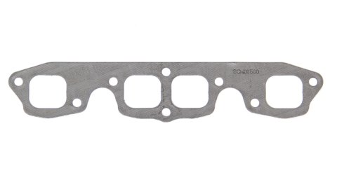 Exhaust Header / Manifold Gasket - 1.740 x 1.550 in Square - Steel Core Graphite - Chevy SB2 - Each