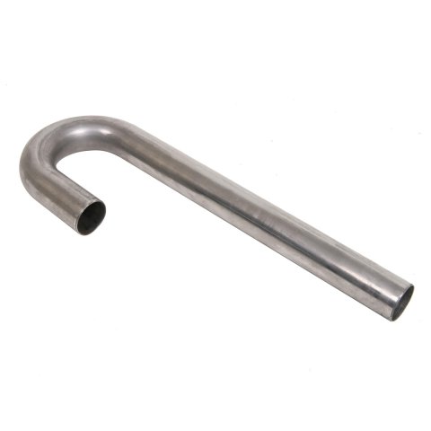 Exhaust Bend - J-Bend - Mandrel - 1.75 in Diameter - 2.5 in Radius - 3 x 15 in Legs - 16 Gauge - Steel - Each