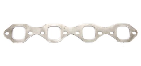 Header Flange - 0.25 in Thick - 1.64 x 1.71 in Square Port - Steel - Natural - Small Block Ford - Each
