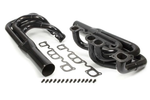 Headers - Sprint - 1.875 to 2 in Primary - 3.5 in Collector - Gaskets / Hardware Included - Steel - Black Paint - Small Block Chevy - Pair