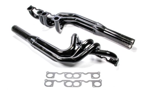 Headers - All Pro - Sprint - 1.875 to 2 in Primary - 3.5 in Collector - Gaskets Included - Steel - Black Paint - Small Block Chevy - Pair