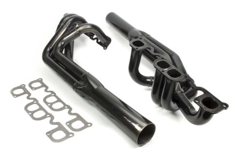 Headers - Sprint - 1.875 to 2 in Primary - 3.5 in Collector - Gaskets Included - Steel - Black Paint - Small Block Chevy - Pair