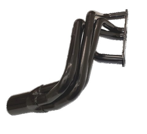 Headers - 1.625 in Primary - 3 in Collector - Gaskets / Hardware Included - Steel - Black Paint - Small Block Chevy - Pair