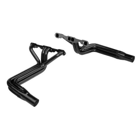 Headers - IMCA-UMP Modified - 1.625 in Primary - 3 in Collector - Gaskets / Hardware Included - Steel - Black Paint - Small Block Chevy - Pair