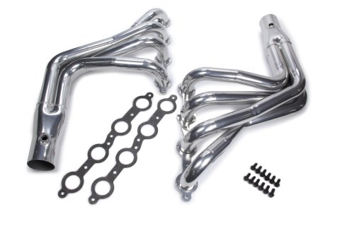 Headers - 1.75 in Primary - 3 in Collector - Gaskets / Hardware Included - Steel - Silver Ceramic - GM LS-Series - GM Compact SUV - Pair