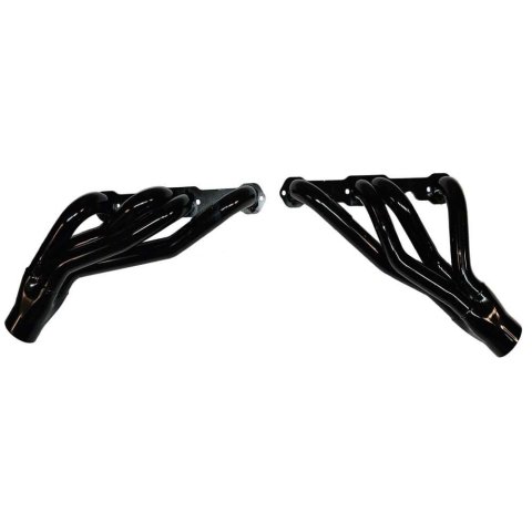 Headers - USRA - 1.625 in Primary - 3 in Collector - Gaskets / Hardware Included - Steel - Black Paint - Small Block Chevy - Pair