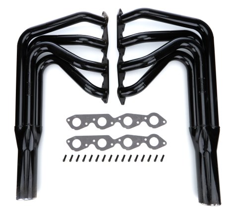 Headers - 2 in Primary - 3.5 in Collector - Gaskets / Hardware Included - Steel - Black Paint - Big Block Chevy - Pair