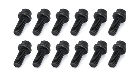 Header Bolt - 5/16-18 in Thread - 0.750 in Long - Hex Head - Steel - Black Oxide - Set of 12