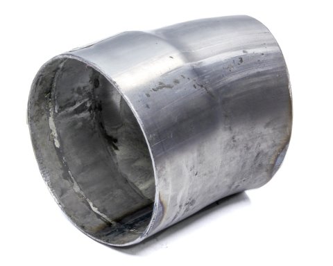 Exhaust Tip - Clamp-On - 3.5 Inlet - 3.5 in Round Outlet - 4.5 in Long - Single Wall - Cut Edge - Angled Cut - Turnout Style - Steel - Natural - Each
