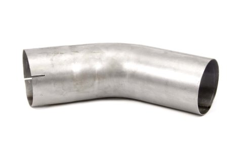 Exhaust Bend - 45 Degree - Mandrel - 5 in Diameter - 6 in Radius - 18 Gauge - Steel - Each