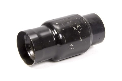 Muffler - 3.5 in Center Inlet - 3.5 in Center Outlet - 7 x 4.375 in Round Body - 9 in Long - Steel - Black Paint - Each