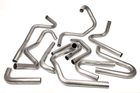 Exhaust Pipe Bend Kit - Box of Bends - 1.625 in Diameter - Various Mandrel Bends / Straights - Approximately 36 ft - 18 Gauge - Steel - Kit