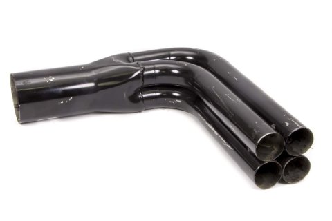 Collector - 90 Degree Outside Bend - Slip-On - 4 x 1.75 in Primary Tubes - 3.5 in Outlet - 16 in Long - Steel - Black Paint - Each