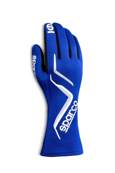 Driving Gloves - Land - SFI 3.3/5 - FIA Approved - Single Layer - Fire Retardant Fabric - Blue - Large - Pair