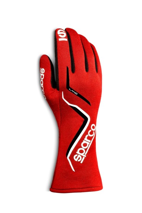 Driving Gloves - Land - SFI 3.3/5 - FIA Approved - Single Layer - Fire Retardant Fabric - Red - X-Large - Pair