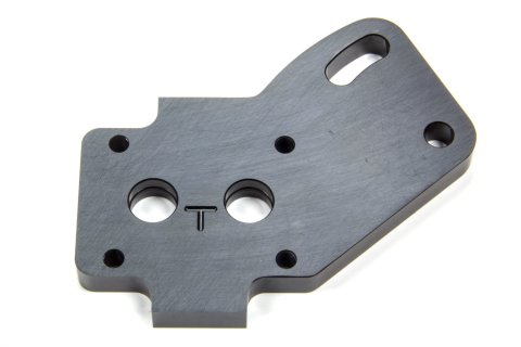 Oil Pump Bracket - External - Dry Sump - Aluminum - Black Anodized - Small Block Chevy - Each