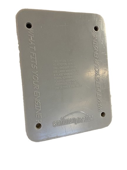 Storage Case Engine Mount - Insert - Plastic - Gray - Scribner Kart / Quarter Midget Engine Case - Each