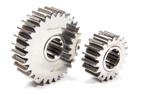 Quick Change Gear Set - Sportsman - Set 28 - 10 Spline - 4.11 Ratio 6.49 / 2.60 - 4.86 Ratio 7.67 / 3.08 - Steel - Each