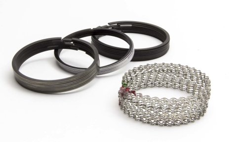Piston Rings - Performance - 4.154 in Bore - Drop In - 5/64 x 5/64 x 3/16 in Thick - Standard Tension - Steel - Moly - 8-Cylinder - Kit