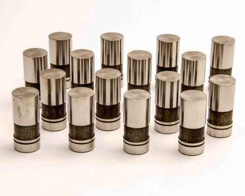Lifter - Hydraulic Flat Tappet - 0.874 in OD - Ford 4-Cylinder / Inline-6 / V8 - Set of 16
