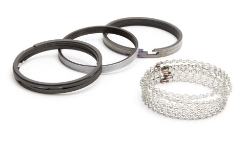 Piston Rings - Speed Pro Claimer Series - 4.060 in Bore - Drop In - 1/16 x 1/16 x 3/16 in Thick - Standard Tension - Cast Iron - Moly - 8-Cylinder - Kit