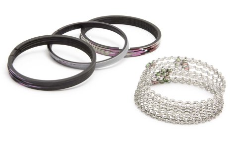 Piston Rings - Speed Pro - 4.310 in Bore - File Fit - 1/16 x 1/16 x 3/16 in Thick - Standard Tension - Ductile Iron - Plasma Moly - 8-Cylinder - Kit