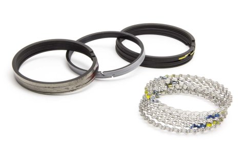 Piston Rings - Speed Pro - 4.310 in Bore - Drop In - 5/64 x 5/64 x 3/16 in Thick - Standard Tension - Ductile Iron - Plasma Moly - 8-Cylinder - Kit