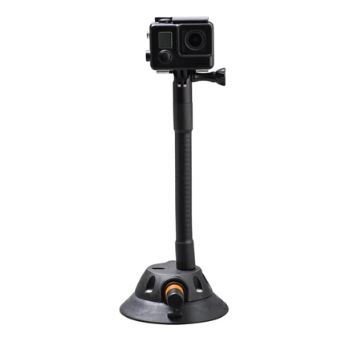 Camera Mount - Suction Cup Mount - Flexible - 7 in Long - Go Pro Camera - Plastic - Black - Each