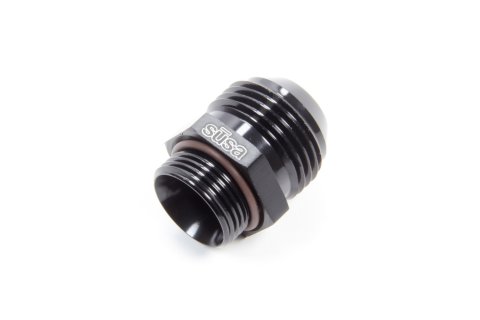 Fitting - Adapter - Straight - 22 mm x 1.50 Male to 12 AN Male - Aluminum - Black Anodized - Each