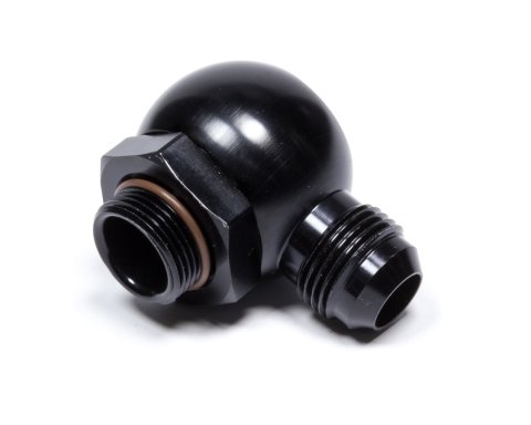 Fitting - Adapter Banjo - ProLine - 90 Degree - 10 AN Male to 22 mm Male O-Ring - Aluminum - Black Anodized - Setrab ProLine Oil Coolers - Each