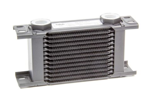 Fluid Cooler - ProLine STD 1 Series - 8.27 x 4.29 x 1.97 in - Plate Type - 22 mm x 1.50 Female Inlet / Outlet - Aluminum - Black Paint - Universal - Each
