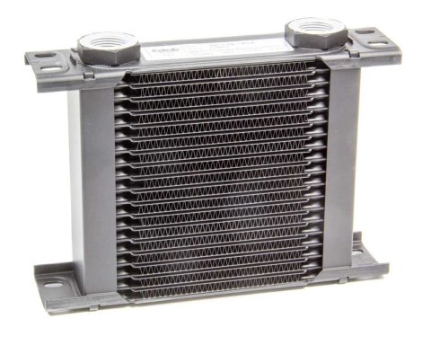 Fluid Cooler - ProLine STD 1 Series - 8.27 x 6.1 x 1.97 in - Plate Type - 22 mm x 1.50 Female Inlet / Outlet - Aluminum - Black Paint - Universal - Each
