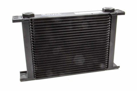 Fluid Cooler - ProLine STD 6 Series - 12.99 x 7.95 x 1.97 in - Plate Type - 22 mm x 1.50 Female Inlet / Outlet - Aluminum - Black Paint - Universal - Each
